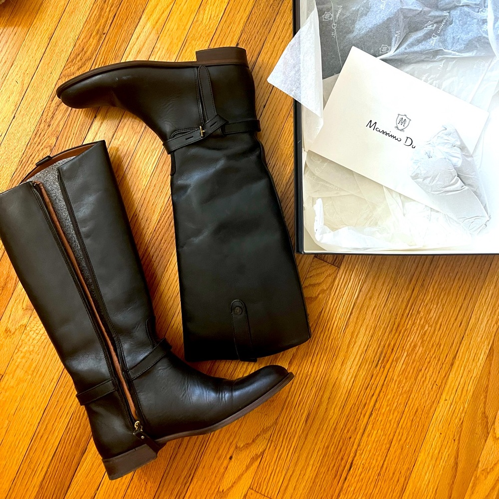 Massimo Dutti real leather riding boots
